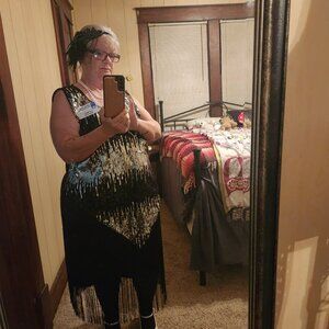 Roaring 20's flapper dress